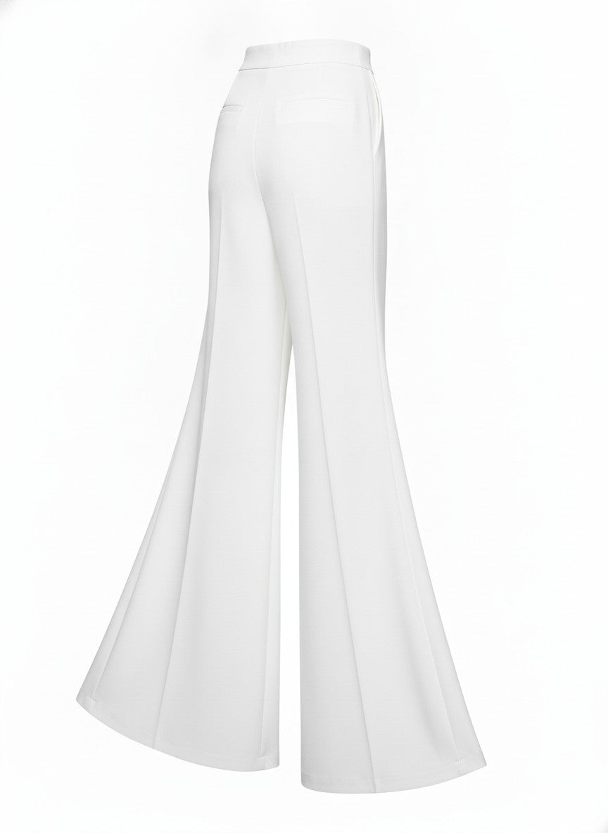 White Wide Leg Palazzo Pants