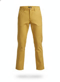 Yellow Straight Leg Cropped Pants