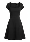 Black A-Line Mini Dress