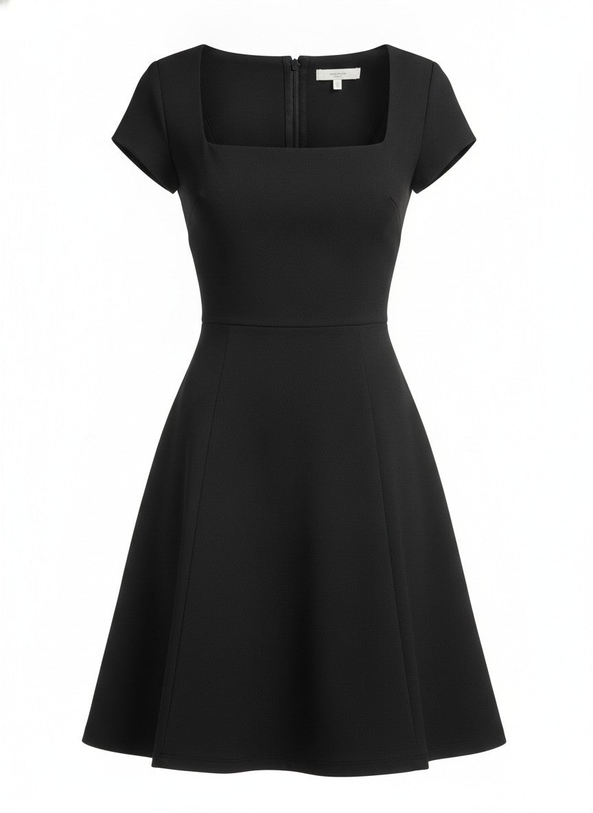 Black A-Line Mini Dress